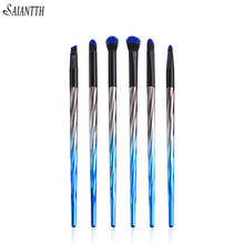 SAIANTTH 5/6/10pcs Ivory blue black gradient makeup brushes set professional beauty cosmetic tool kit pincel maquiagem fan flame 2024 - buy cheap