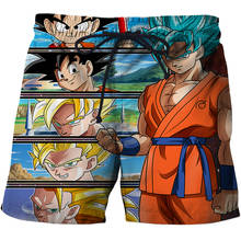 New Z Goku 3D Men's Shorts Summer Island Vacation Beach Shorts Men Baggy 3D Printed Casual Loose Comfortable Running Sport Short 2024 - buy cheap