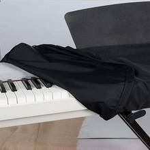 Capa para teclado eletrônico de 88 teclas, anti-estática, elástica preta, teclado de piano digital, capa protetora de poeira com corda ajustável 2024 - compre barato