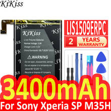 KiKiss Li-ion Polymer Rechargeable Phone Battery 3400mAh For Sony Xperia SP M35H M35C M35T C5302 C5303 LIS1509ERPC 2024 - buy cheap