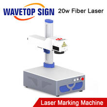 Wavtopsign-máquina de marcado láser de fibra, dispositivo portátil de marcado, rango de 110x110mm, para metal y acero inoxidable, 1064nm, 20W 2024 - compra barato