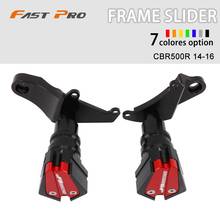 Cnc-slider de proteção anti-queda para motocicleta honda cbr500r cbr 500r 2014 2015 2016, protetor que minimiza danos à motocicleta em caso de colisão 2024 - compre barato