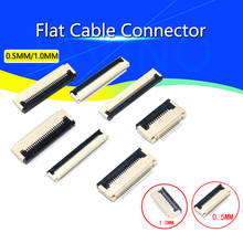 10pcs 0.5mm/1mm Pitch Under Clamshell Socket FPC FFC Flat Cable Connector 4P 5P 6P 8P 10P 12P 14P 16P 20P 22P 24P 30P 34P 2024 - buy cheap