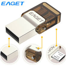 Eaget Micro USB Pen Drive OTG Flash Drive 32GB USB 2.0 Pendrive With Rotation Cap For Android Smart Phone Tablet Computer V9 2024 - buy cheap