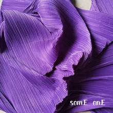 Stiff Pleated Fabric Violet Miyake Folds DIY Art Painting Wedding Decor Patchwork Pants Skirt Dress Clothing Designer Fabric 2024 - buy cheap