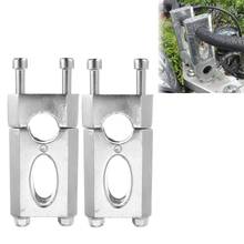 New1 Pair 7/8 inch 22mm Silver Aluminum Alloy Handlebar Clamp Riser Mount for 110Cc 125Cc Dirt Pit Bike ATV 2024 - buy cheap