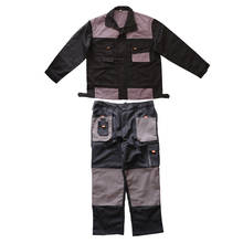 Workwear Long Sleeve Work Uniform Garage Overall Coverall with Tool Pockets 2024 - buy cheap