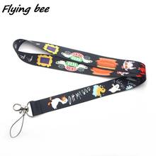 Flyingbee-cordón de la amistad para hombre y mujer, llaveros con cuerda para teléfono, para llaves, tarjeta de identificación, dibujos animados, X0089 2024 - compra barato