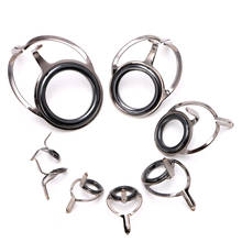 8Pcs 6# - 30# Stainless Steel Eye Rings Fishing Rod Guides Tips Line Repair Kit Drop Shipping 2024 - buy cheap