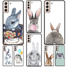 Cute Bunny Rabbit Phone Case For Samsung Galaxy S21 S20 FE S8 S9 S10 Note 10 Plus Note 20 S22 Ultra Cover 2024 - buy cheap