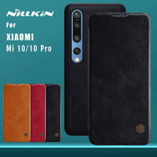 for Xiaomi Mi 10 PRO 10 MI10 Note 10 Pro Case NILLKIN Qin Flip Leather Case Card Slot Back Cover for Mi 9 Pro A3 9T Pro 9 Lite 2024 - buy cheap