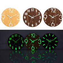 3D Silent Clock Glow Dark Digital Number Wall Clock Luminous Hanging Clock Acrylic Brief Quiet DIY Wooden Wall Clock 2024 - buy cheap