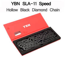 YBN 11 Speed Bicycle Shift Chain 11s 22s 33s  MTB Road Bike SLR  Hollow Black Diamond Chain for Shimano SRAM Campanolo K7 System 2024 - buy cheap