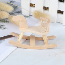 1:12 casa de boneca acessórios brinquedos para crianças casa de bonecas em miniatura de madeira balanço cadeira cavalo berçário móveis da sala 2024 - compre barato