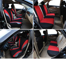Car Cases Universal Red Gray Blue Color Car Seat Cover 9 Set Full Seat Covers for Crossovers Sedans 2020 2024 - buy cheap