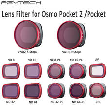 PGYTECH Osmo Pocket 2 Lens Filter Set UV VND Adjustable CPL ND/PL Filters ND16 ND32 ND4-PL ND8-PL for DJI Osmo Pocket/Pocket 2 2024 - buy cheap