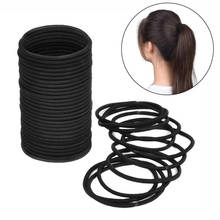 10Pcs Black Elastic Rope Ring Hairband Women Girls Hair Band Headband Tie Ponytail Holder Hair Accessories 2024 - buy cheap