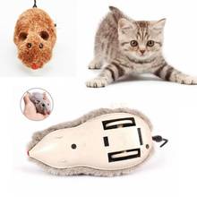 Hot Creative Funny Clockwork Spring Power Plush Mouse Toy Cat Dog Playing Toy Mechanical Motion Rat Pet Accessories 2024 - buy cheap