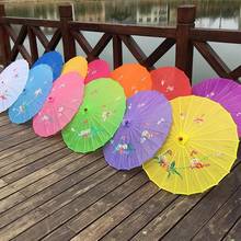 Festa de casamento Fotografia Adereços Estilo Chinês Oriental Umbrella Parasol Handmade Artesanato Tecido LX8183 2024 - compre barato