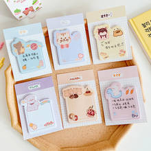Cute cartoon animal party series Sticky Notes Memo Pad Diary Stationary Flakes Scrapbook Decorative kawaii cat N Times Sticky 2024 - buy cheap