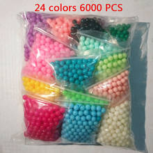 6000pcs 24color 3D puzzle Beads Crystal Color DIY 5mm diy toy Beads Water Spray Set Ball Games Handmade Magic Toy for Children 2024 - buy cheap