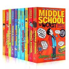 10 книг/Набор для средней школы, английские книги для чтения, школьные книги для студентов 2024 - купить недорого