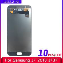 10 pçs/lote Lcds Para Samsung J7 2018 J737 LCD Screen Display Toque Digitador Assembléia Para Samsung Galaxy J737 J7 2018 LCD 2024 - compre barato