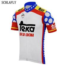 blue white red cycling jersey short sleeve bike wear Anti-sweat jersey road jersey team summer cycling clothing schlafly 2024 - buy cheap
