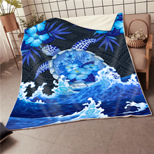 Premium Blue Turtle 3d printed fleece blanket Beds Hiking Picnic Thick Quilt Fashionable Bedspread Sherpa Throw Blanket 2024 - buy cheap