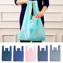 Practical Fashion Waterproof Oxford Fabric Grocery Folding Tote Shopping Bag Pouch Handbag Large-capacity storage bags 2024 - buy cheap