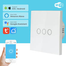 WiFi дистанционный переключатель освещения стандарт ЕС Беспроводной wi-fi-переключатель умный дом приложение управление Совместимо с Alexa Google Home iftt 2024 - купить недорого