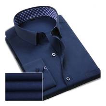 Лидер продаж, мужская рубашка DAVYDAISY с длинными рукавами, модная однотонная полосатая мужская деловая рубашка, брендовая одежда, мужская рубашка DS016 2024 - купить недорого