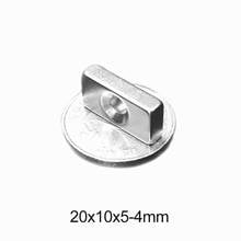 5~50PCS 20x10x5-4 Powerful Block Magnetic Magnet Hole 4mm N35 Permanent Magnet Strong 20x10x5-4mm Neodymium Magnets 20*10*5-4 2024 - buy cheap