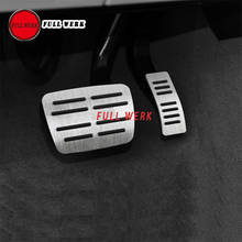 2pcs/set Aluminum Alloy Car Accelerator Pedal Brake Cover Protector for Touareg 2019 20 21 Interior Accessories No Drilling 2024 - buy cheap