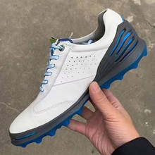 Genuine Leather Golf Shoes Men Size 39-45 Anti Slip Spikless Walking Sneakers Outdoor High Quality Golf Footwears Male 2024 - buy cheap