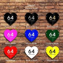 Classic Heart Shape Cusotmized Arcylic plaques House Signs Door Plates with vinyl stickers 2024 - buy cheap