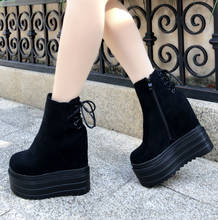 13cm Muffin Thick Bottom Short Boots British Wind Chelsea Boots Winter Martin Boots Fashion Women's Stovepipe Boots Ankle Boots 2024 - buy cheap