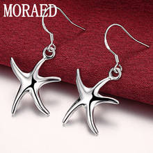 New 925 Sterling Silver Earrings Starfish Star Dangle Earrings Women Female Fashion Charm Jewelry Gift 2024 - buy cheap