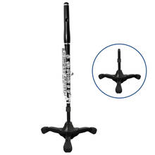 Портативный подставка для флейты кронштейн стойка для кларнета складной штатив с тремя опорами и узлом крепления (черный) 2024 - купить недорого
