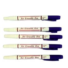 Two Side Purple Air Erasable Pen With Eraser 5 Pcs Fabric Paint Marker Auto-Vanishing Pen Markers Replace Tailor's Chalk Pen 2024 - buy cheap
