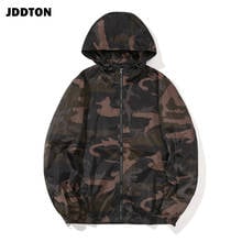 JDDTON Men's Camouflage Jackets Casual Male Loose Hoodies Bomber Windbreaker Colorblock Hip Hop Outwear Hooded Streetwear JE523 2024 - buy cheap