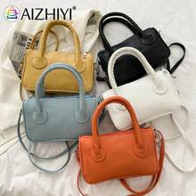 Fashion Women PU Leather Pure Color Shoulder Crossbody Messenger Bag Casual Ladies Top-handle Handbags Purse 2024 - buy cheap