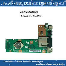 Original For ASUS K52 K52J K52JR K52JC K52DR X52F K52F X52J DC Power Jack Audio Board 60-NXMDC1000 100% tested 2024 - buy cheap