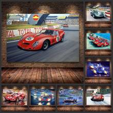 Classic Car Poster Ferrari Classic Racing F1 Racing Canvas Painting Poster Printing Wall Art Picture Living Room Home Decor 2024 - buy cheap