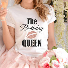 Camisa de mujer para fiesta de cumpleaños, decoración de Reina, amiga, tía, mamá, hermana, regalo, accesorios para fotos, 18, 21, 25, 30, 40, 50, 60 2024 - compra barato
