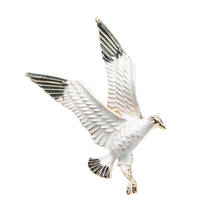 Broche de águila de esmalte blanco para mujer y hombre, accesorios de joyería, ramillete, sombreros, pines, insignias, regalo para niños 2024 - compra barato