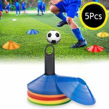 5 Pcs Marker Cones Soccer Disc Space Cones Sport Agility Safety for Football Basketball Footwork Kids Training 2024 - buy cheap
