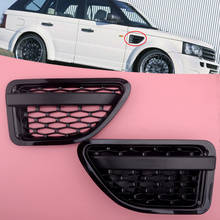 Black 1 Pair Front Side Door Fender Cover Vent Grille Fit For Land Rover Range Rover Sport 2005 2006 2007 2008 2009 2024 - buy cheap