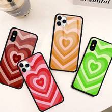 Latte Love Coffee Heart Phone Case Tempered glass For iphone 11 12 PRO MAX X XS XR 5C 6 6S 7 8 plus 2024 - buy cheap