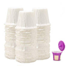 100 copos de papel descartáveis dos filtros de café da cozinha dos pces único servindo copos dos filtros de papel 2024 - compre barato